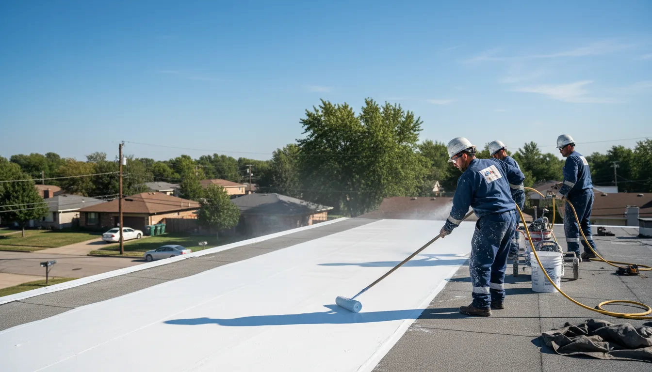 Commercial roof coating in Johannesburg, MI near me